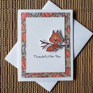 Greeting Card for Fall and Thanksgiving